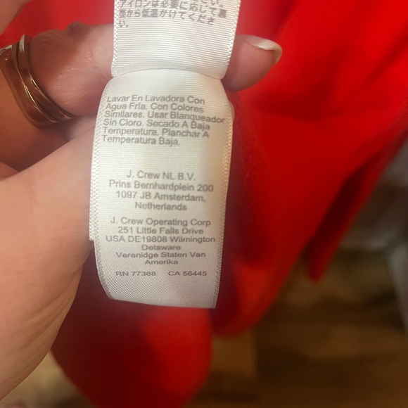 J. Crew Red Crew Neck Sweater - Picture 7 of 7
